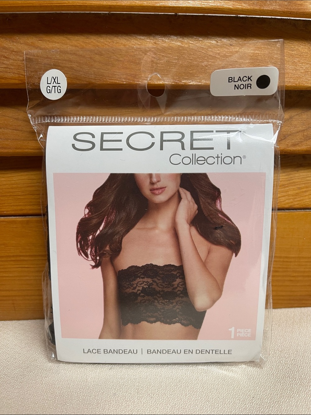 Lace Bandeau - Black, L/XL